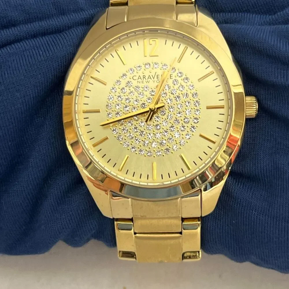 Caravelle New York by Bulova Women's Gold-Tone Water Resistant‎ Wristwatch